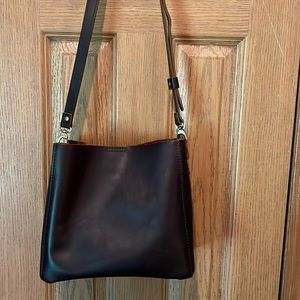 Portland leather goods- butterfly bucket bag- Grizzly 🐻🤎🤎🤎